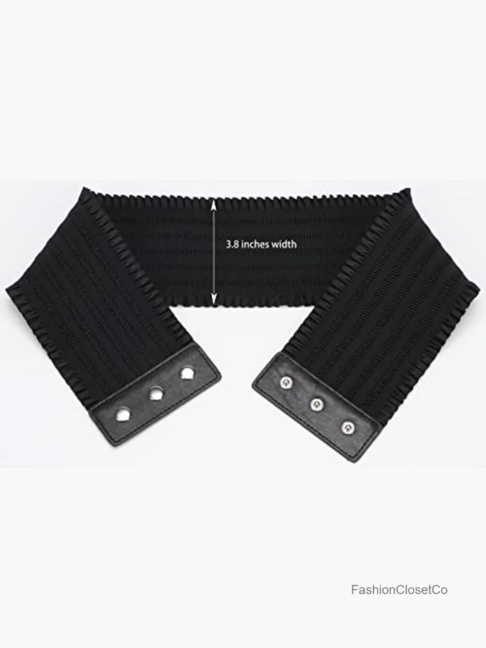 Wide Stretchy Elastic Snap-Button Corset Belt for Women Waist